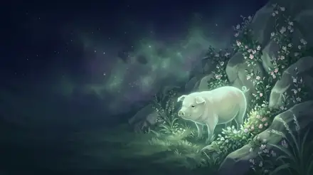 돼지띠 일러스트